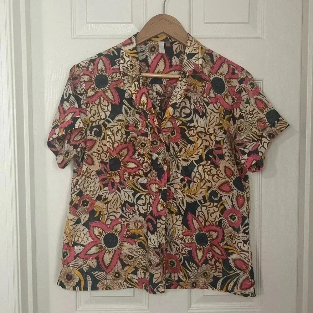 Anthropologie, Pilcro and the Letterpress Floral Button Down